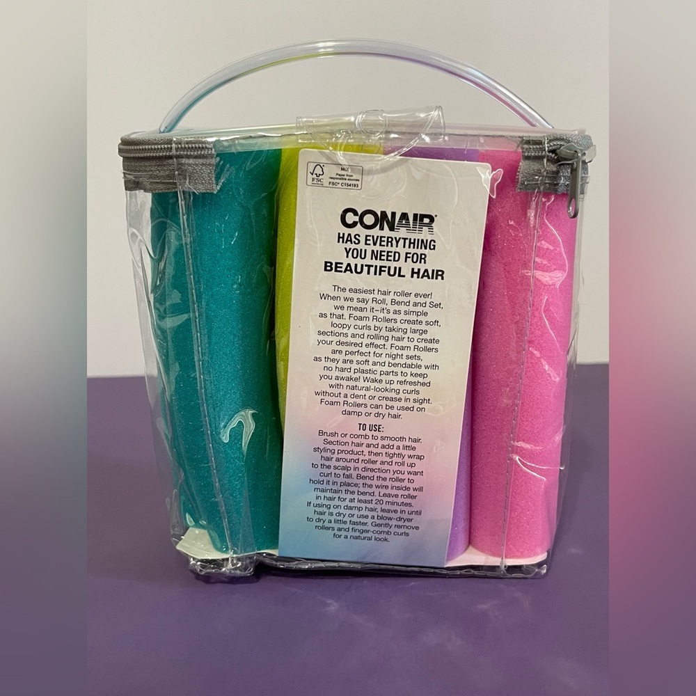 NEW CONAIR Foam Hair Rollers - Heatless Curls. - Picture 3 of 3